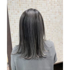 ★細めのハイライト× ロングボブ★