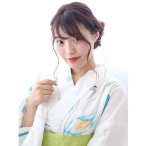 大人可愛い色っぽ浴衣ヘアアレンジ