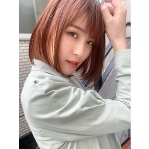 【アフロート添田】インナーカラースリークボブ ローライトも◎