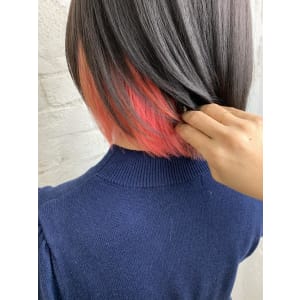 インナーカラー、ピンク、派手カラー、池袋