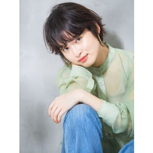 アンニュイバングショート　【池袋美容室　uchla】