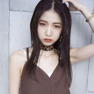 Rumor×セミウェットストレート【ダークパープルブラウン】