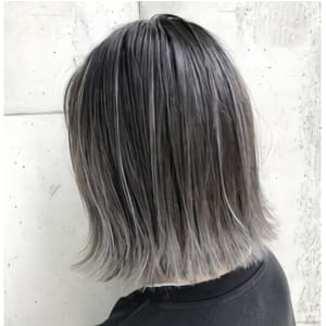 Rumor# 『アズマ指名』　ハイライトグラデーション×グレ