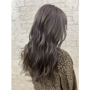 ミルクティーグレージュ大人可愛い無造作カール6109