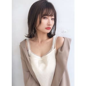 ストレートも可愛いシースルーボブ【K89】