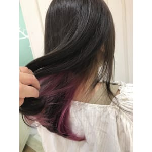 cropes辻堂 谷川　インナーカラー×ピンク