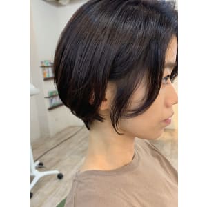 お客様スタイル☆ばっさり丸みショート