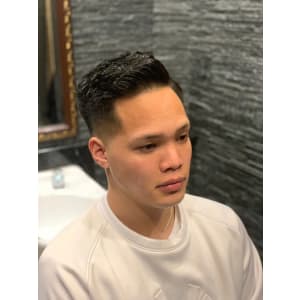 ラインローフェード＜理容室＞＜銀座＞＜メンズ＞＜ショート＞