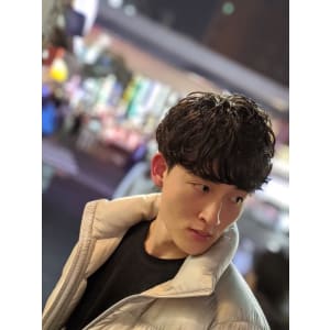 グラメゾパーマ＜理容室＞＜銀座＞＜メンズ＞＜ショート＞