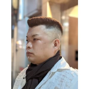 リーゼントフェード＜理容室＞＜銀座＞＜メンズ＞＜ショート＞