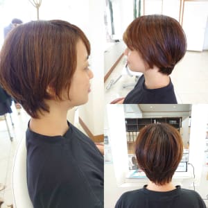 ショートヘアスタイル