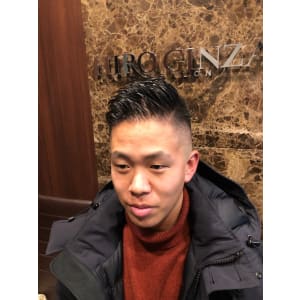 ハードパート震災刈り＜理容室＞＜銀座＞＜メンズ＞＜ショート＞