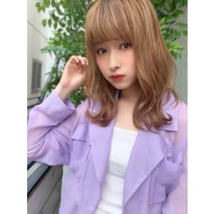 【山田】外ハネくびれひし形セミディことりベージュy138