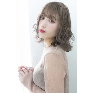 オルチャングレージュ/タンバルモリ/切りっぱなしボブ　池袋