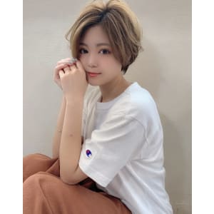 【重山祐亮】小顔フォギーベージュハンサムショート♪