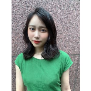 黒髪ゆるふわスタイル