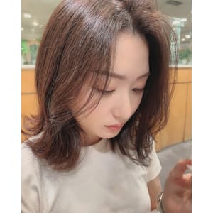 センター分けスタイル