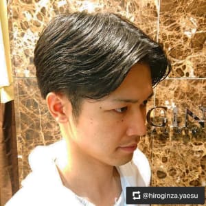 ツーブロックビジネススタイル＜理容室＞＜銀座＞＜メンズ＞
