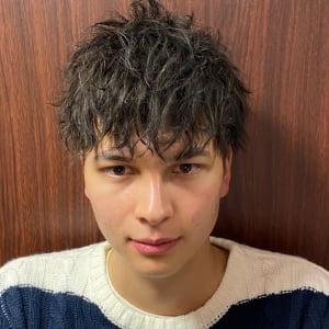 ツイストミックスパーマ＜理容室＞＜銀座＞＜メンズ＞＜ショート