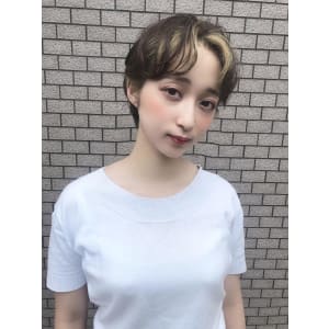 Lia&清水大誠　ショート前髪インナーカラー♪