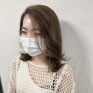 外ハネロブ×N.colorベージュ