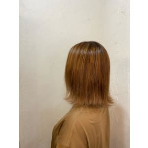 【reir下北沢】切りっぱなしボブ＋オレンジベージュ*