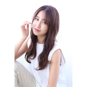 大人かわいい♪細めハイライト ヌーディーベージュ