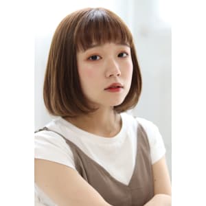 小顔ぱっつん前髪＊ボブ