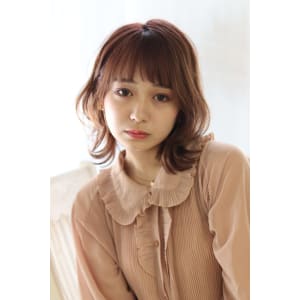 シースルーバング【前髪】×ゆるふわ波ウェーブ