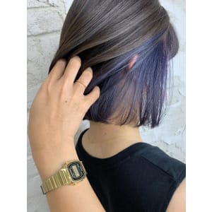 インナーカラー、ブルーバイオレット、池袋