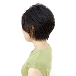 [QUALIS]黒髪ショート/黒髪ショートボブ/耳かけボブ/