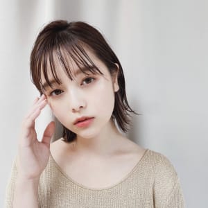 《中目黒サロンe's》シースル前髪が可愛い耳かけボブ【小林】