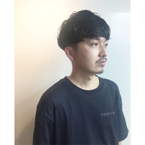 マッシュ×パーマ