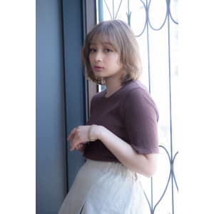ふんわりミルクティーボブ 恵比寿