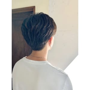 マッシュショート×パーマ