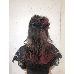 ハーフアップ