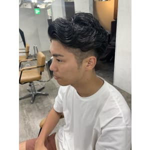 メンズ刈り上げパーマウェーブmisaki