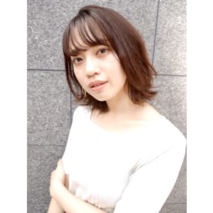 外ハネショート×ベージュブラウン 【有海一生】 - shushu organic & hair【シュシュ】掲載中