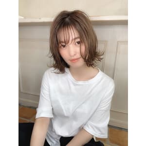 【重山祐亮】シースルーバング外ハネカールボブ♪