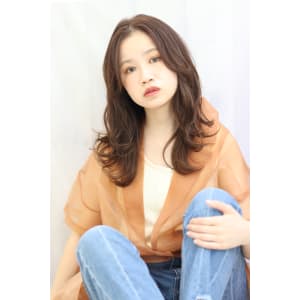 【lagoon阿部春菜】レイヤーミディアム×ココアブラウン