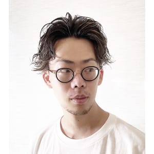 ハ?ーマにメッシュ　こだわりメンズ