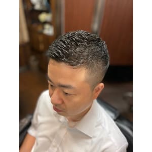 ぬれぱんスタイル＜理容室＞＜銀座＞＜メンズ＞＜ショート＞