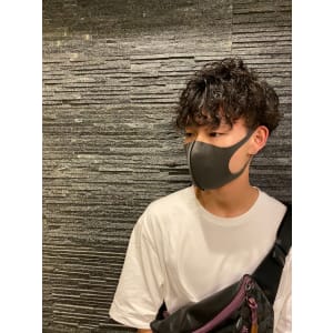 ツイストパーマスタイル＜理容室＞＜銀座＞＜メンズ＞