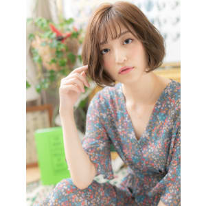 ゆるふわAラインで大人かわいい小顔ボブ　グラボブ