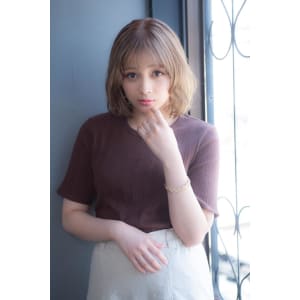 ふんわりミルクティーボブ　恵比寿