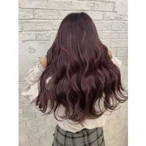 カシスパープルハイトーンカラーピンクカラー抜け感6123