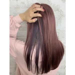 インナーカラー、ニュアンス、ラベンダー、愛されモテ髪