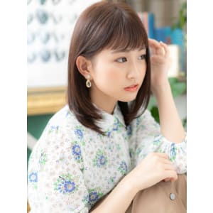 黒髪も◎大人かわいいオン眉ナチュラルミディ ひし形シルエット - COVER HAIR bliss 戸田公園西口店【カバーヘアブリス トダコウエンニシグチテン】掲載中