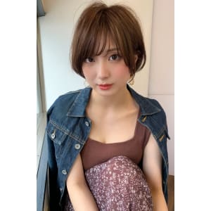 大人フェミニンショートボブ