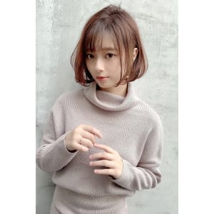 【重山】内巻きカール耳掛けボブ♪